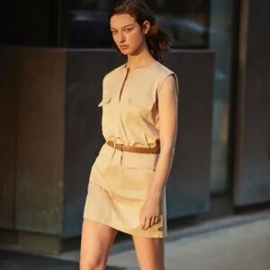 New! Theory Utilitarian Dress in Stretch Chino🌻 sz 0 NWT